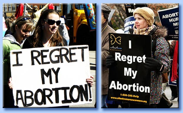 mi pento del mio aborto