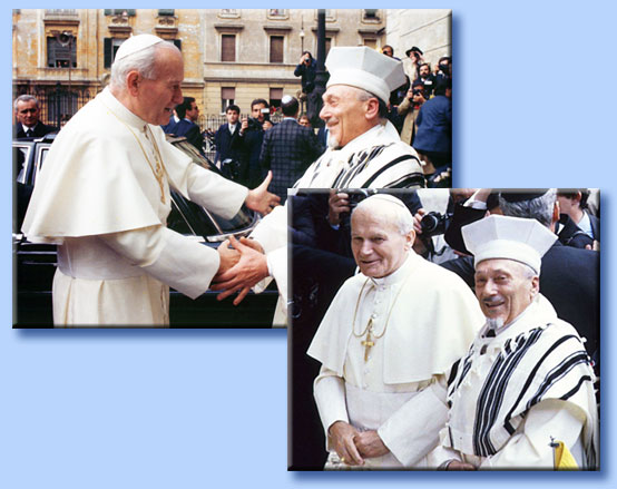 giovanni paolo II - elio toaff