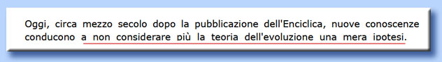 giovanni paolo II - evoluzione dawinista