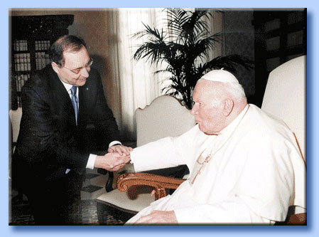 giovanni paolo II - abraham foxman ADL