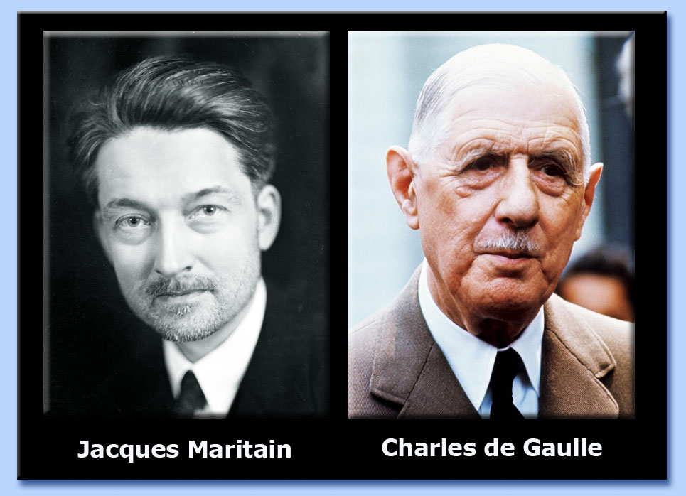 Jacques Maritain - charles de gaulle