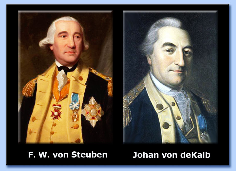 friedrich wilhelm von steuben - johan von dekalb