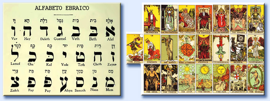 alfabeto ebraico - arcani maggiori