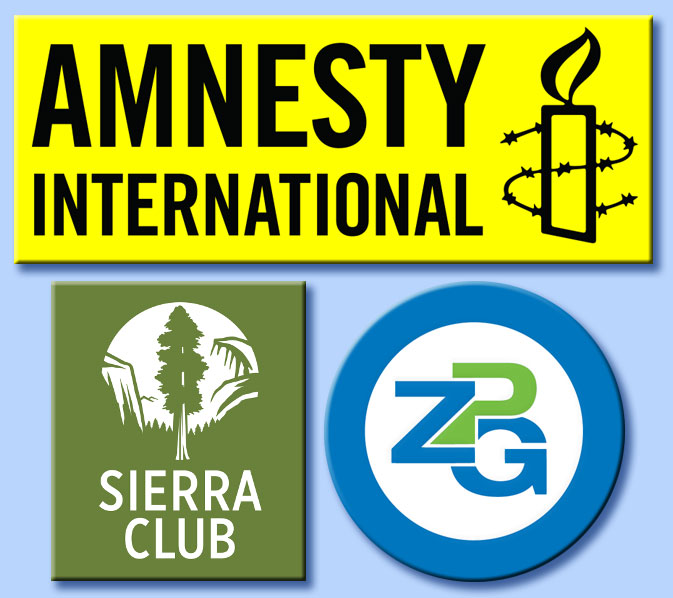 amnesty international - sierra clu - zero population growth