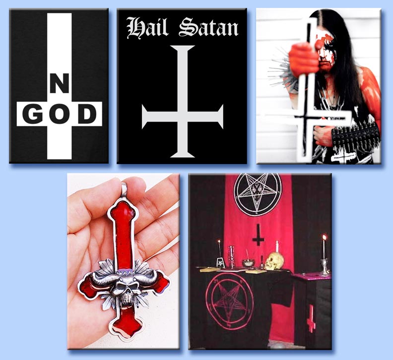 croce rovesciata satanica