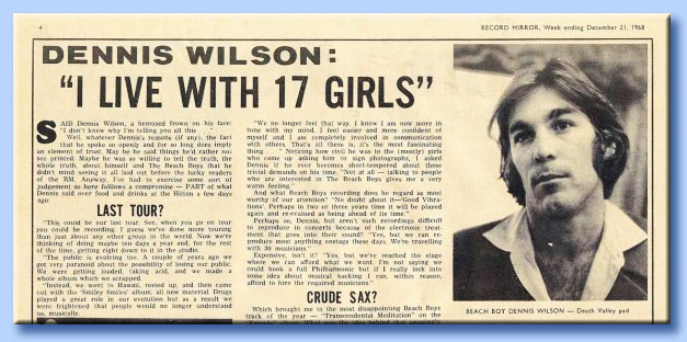 dennis wilson - charles manson