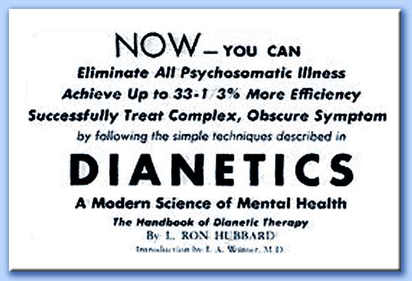 pubblicità di dianetics