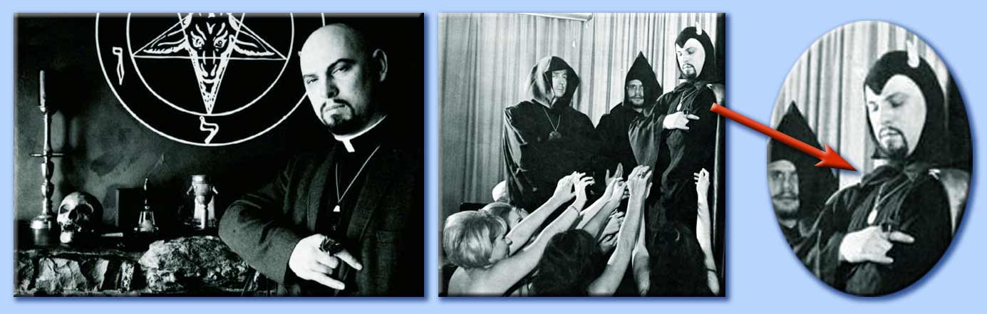 anton lavey - mano cornuta