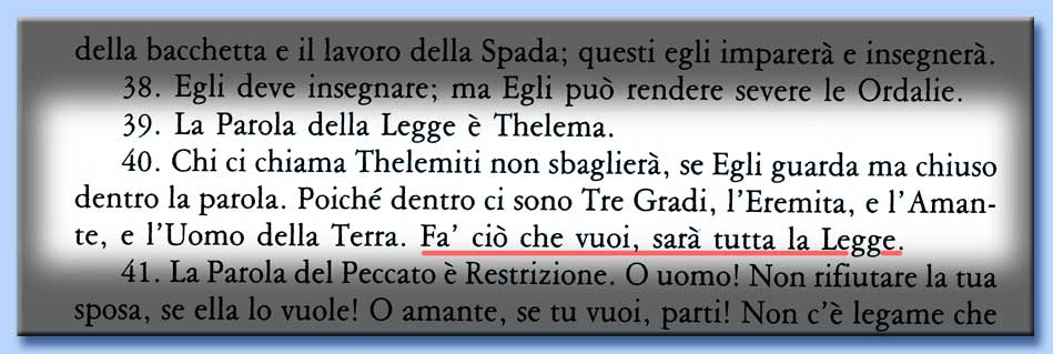 liber al vel legis - aleister crowley