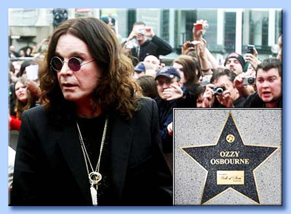 hollywood walk of fame ceremony ozzy osbourne