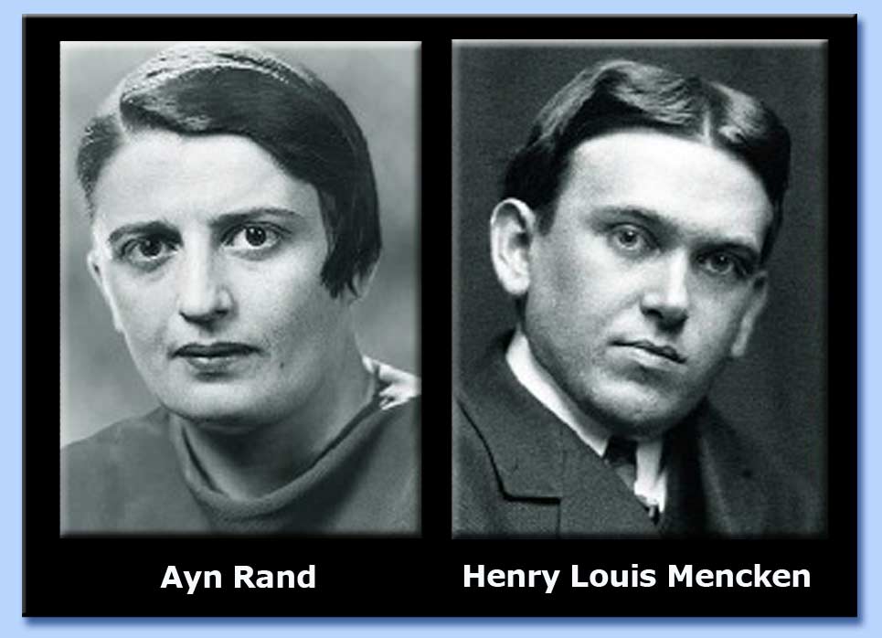 ayn rand - henry louis mencken