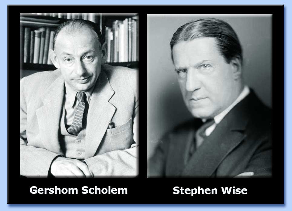 gershom scholem - stephen wise