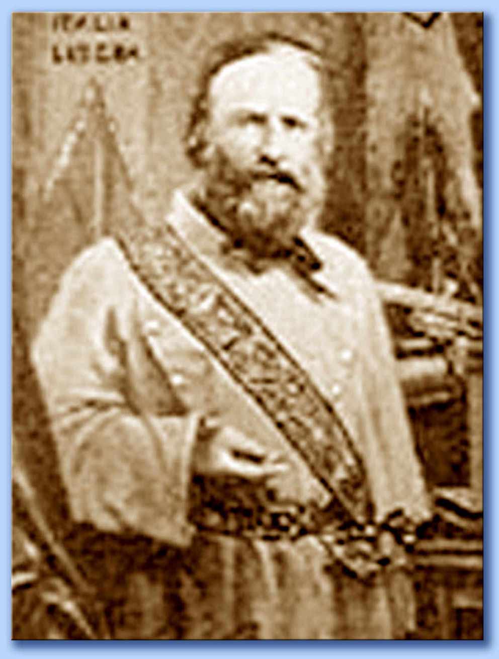 garibaldi con le insegne massoniche