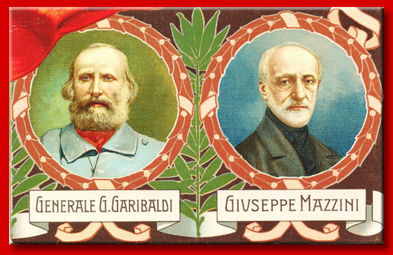giuseppe garibaldi - giuseppe mazzini massoneria