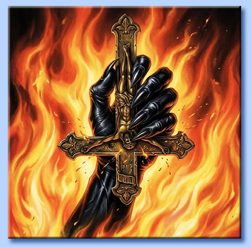 croce rovesciata satanica