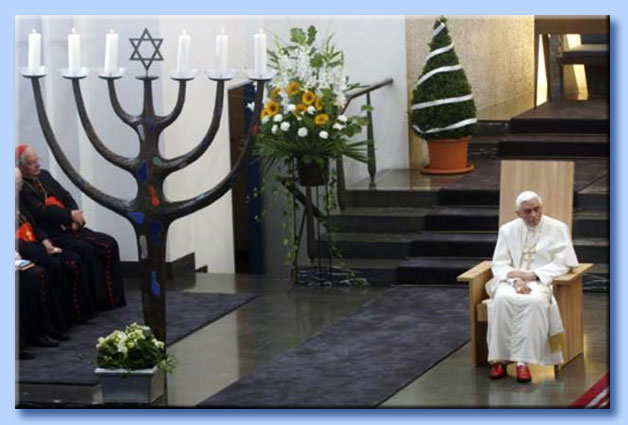 benedetto XVI alla sinagoga di colonia