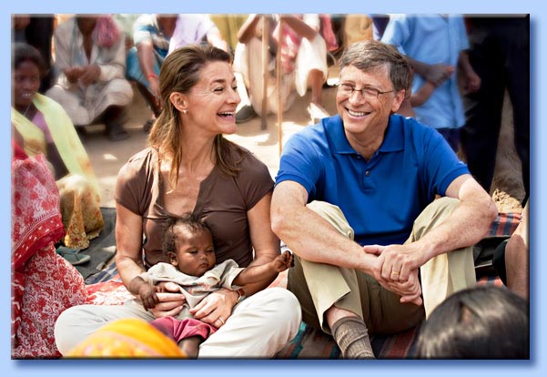 bill e melinda gates nel terzo mondo