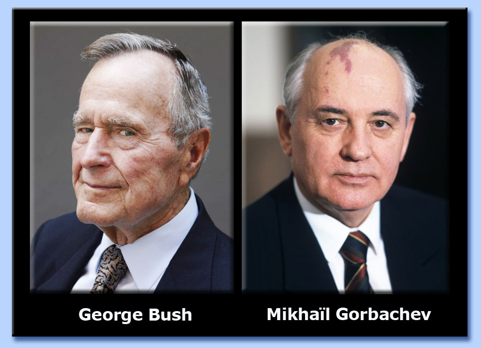 george bush - mikhal gorbachev