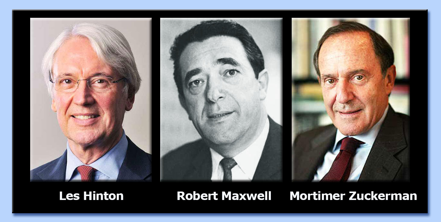 les hinton - robert maxwell - mortimer zuckerman