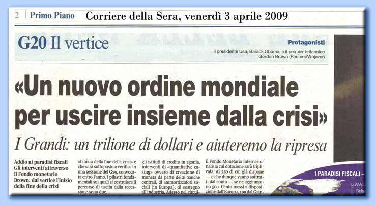 nuovo ordine mondiale - corriere della sera 03.04.2009