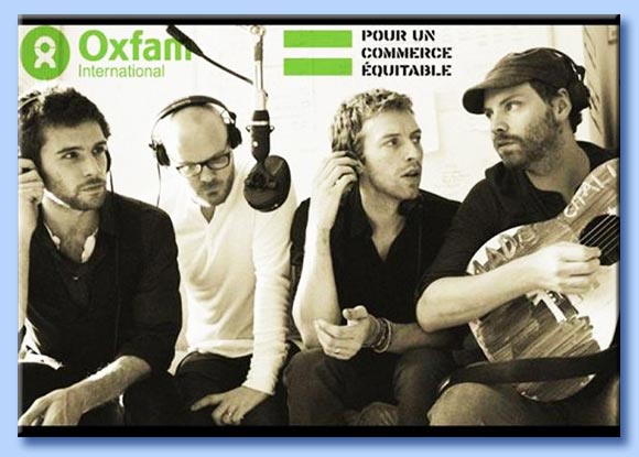 oxfam - coldplay