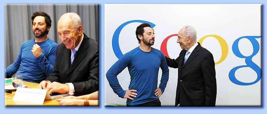 shimon peres - sergey brin