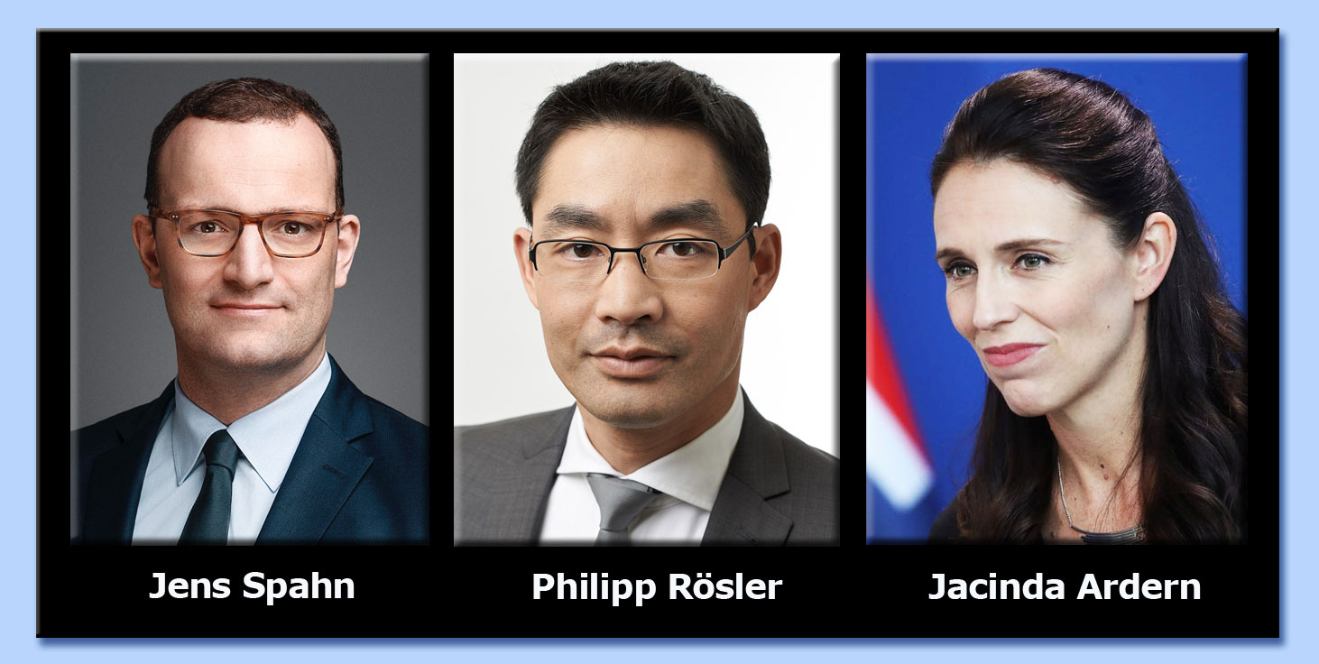 jens spahn - philipp rsler - jacinda ardern