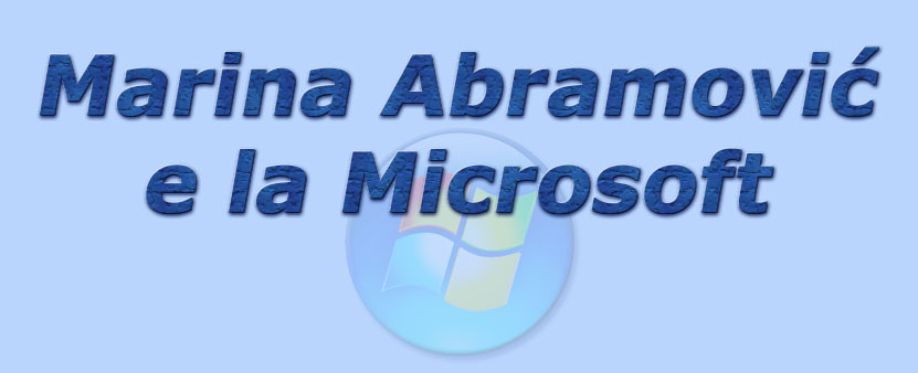 titolo marina abramovic e la microsoft