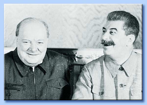 winston churchill - iosif stalin