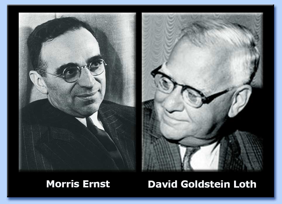 morris ernst - david goldstein loth
