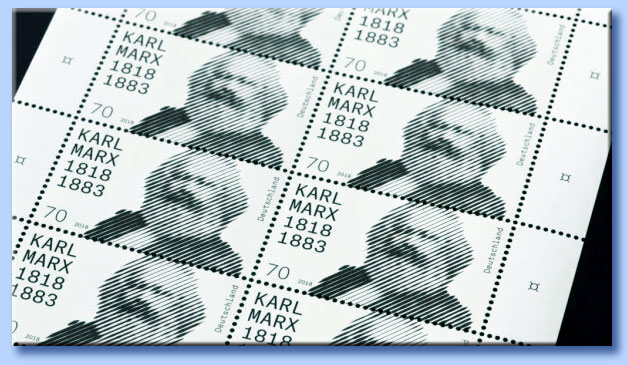 francobollo karl marx