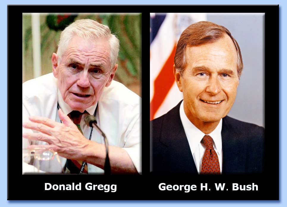 donald gregg - george h. w. bush