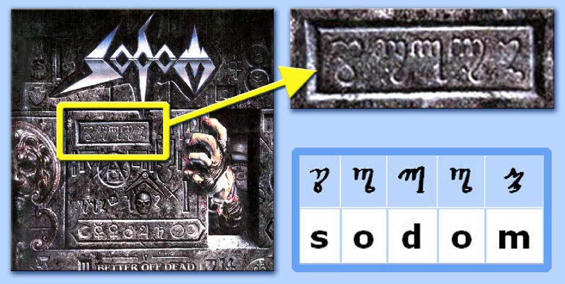 sodom in alfabeto tebano