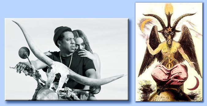 jay-z - beyoncé - baphomet