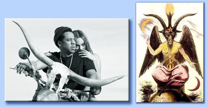 jay-z - beyonc - baphomet