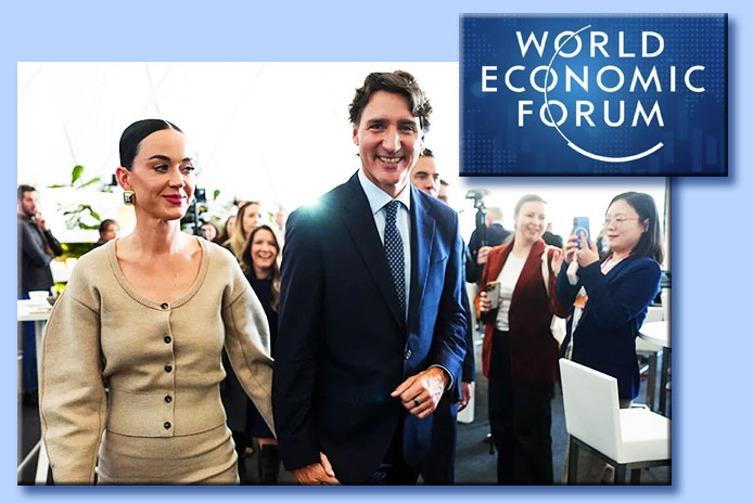 katy perry - justin trudeau - world ecocnomic forum