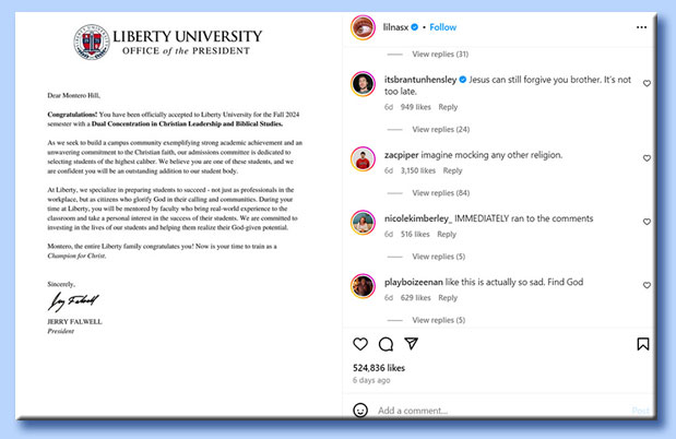 lil nas x - liberty university