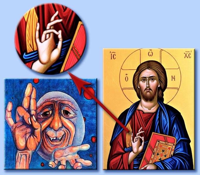 mano benedicente