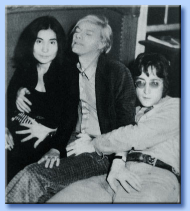 yoko ono - andi warhol - john lennon