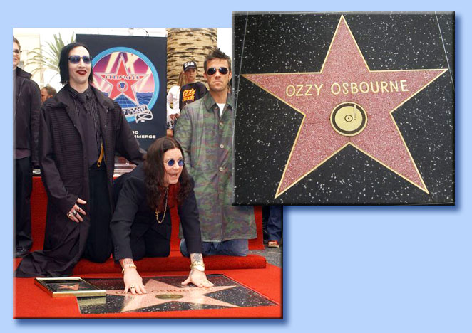 ozzy osbourne hollywood walk of fame