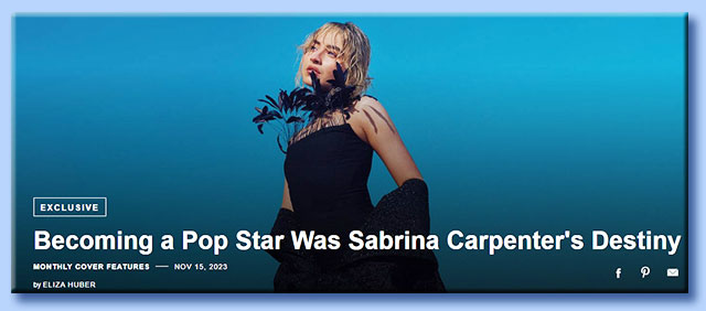 sabrina carpenter - popstar