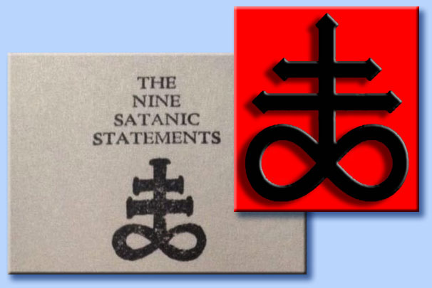 the satanic bible - croce del leviatano