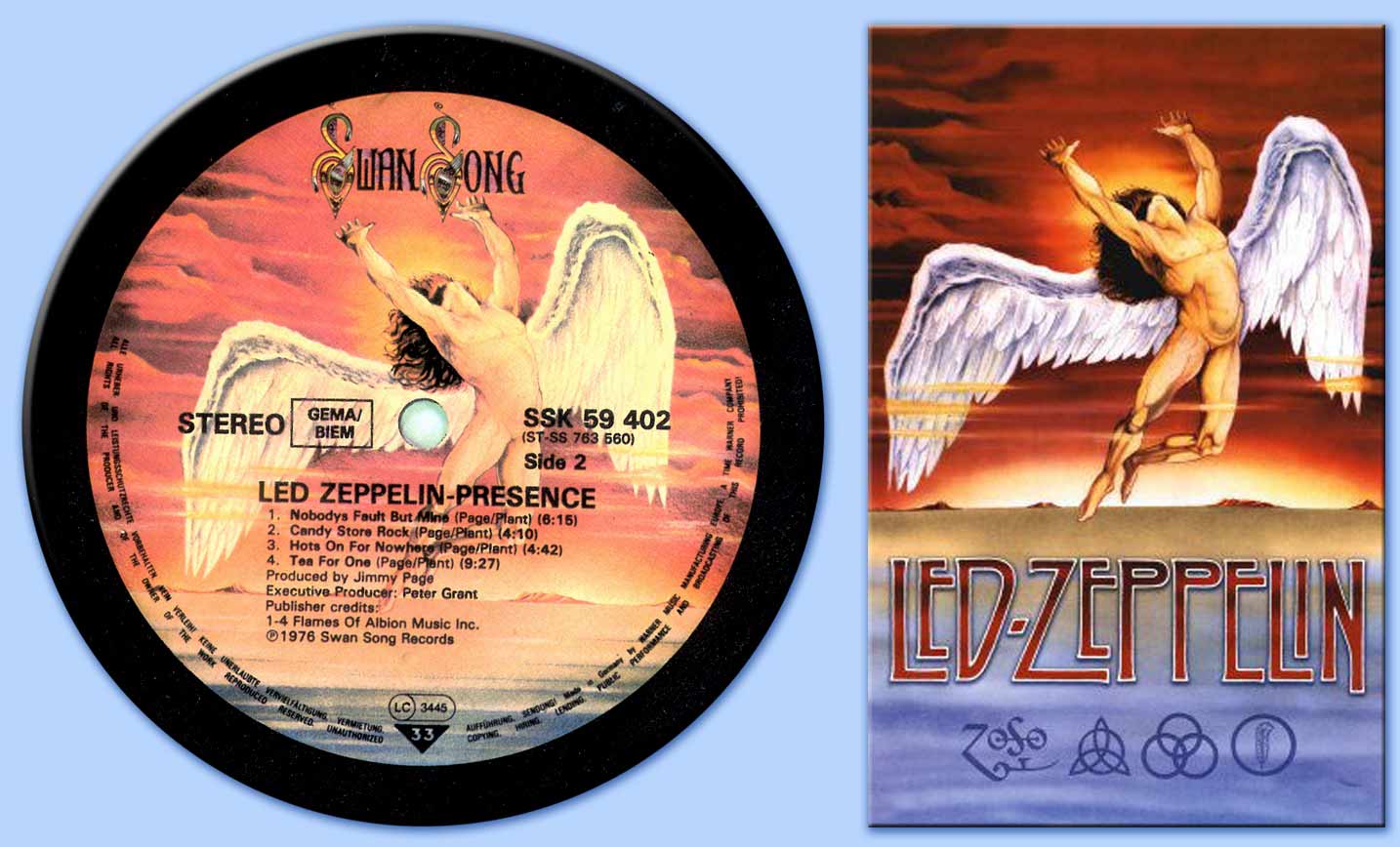 fallen angel - logo della swan song dei led zeppelin