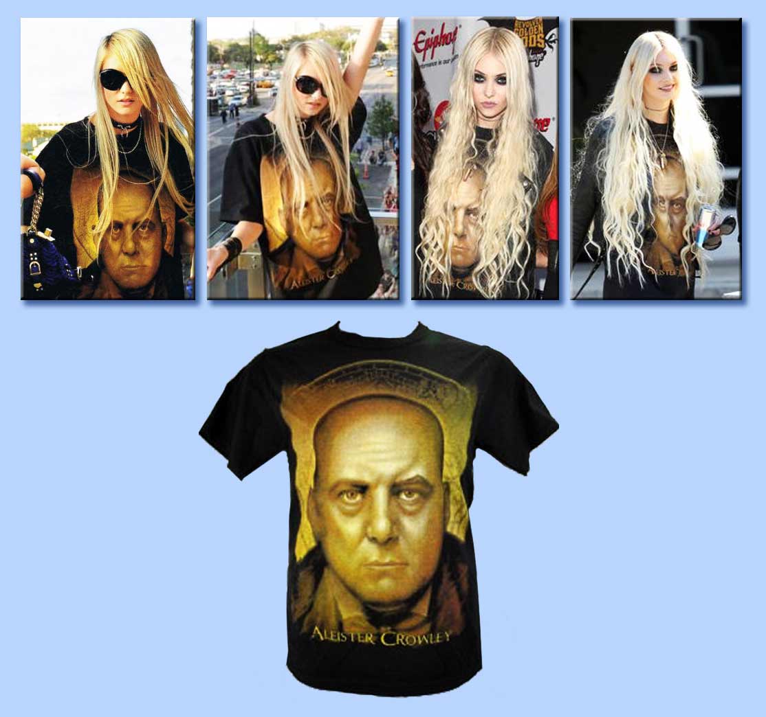 taylor momsen - aleister crowley