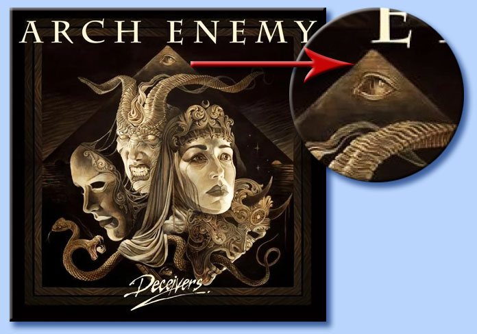 arch enemy - piramide e o occhio onniveggente