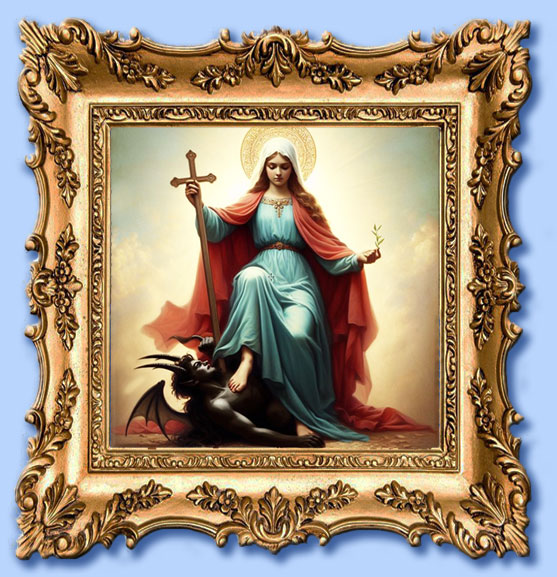 maria santissima schiaccia satana