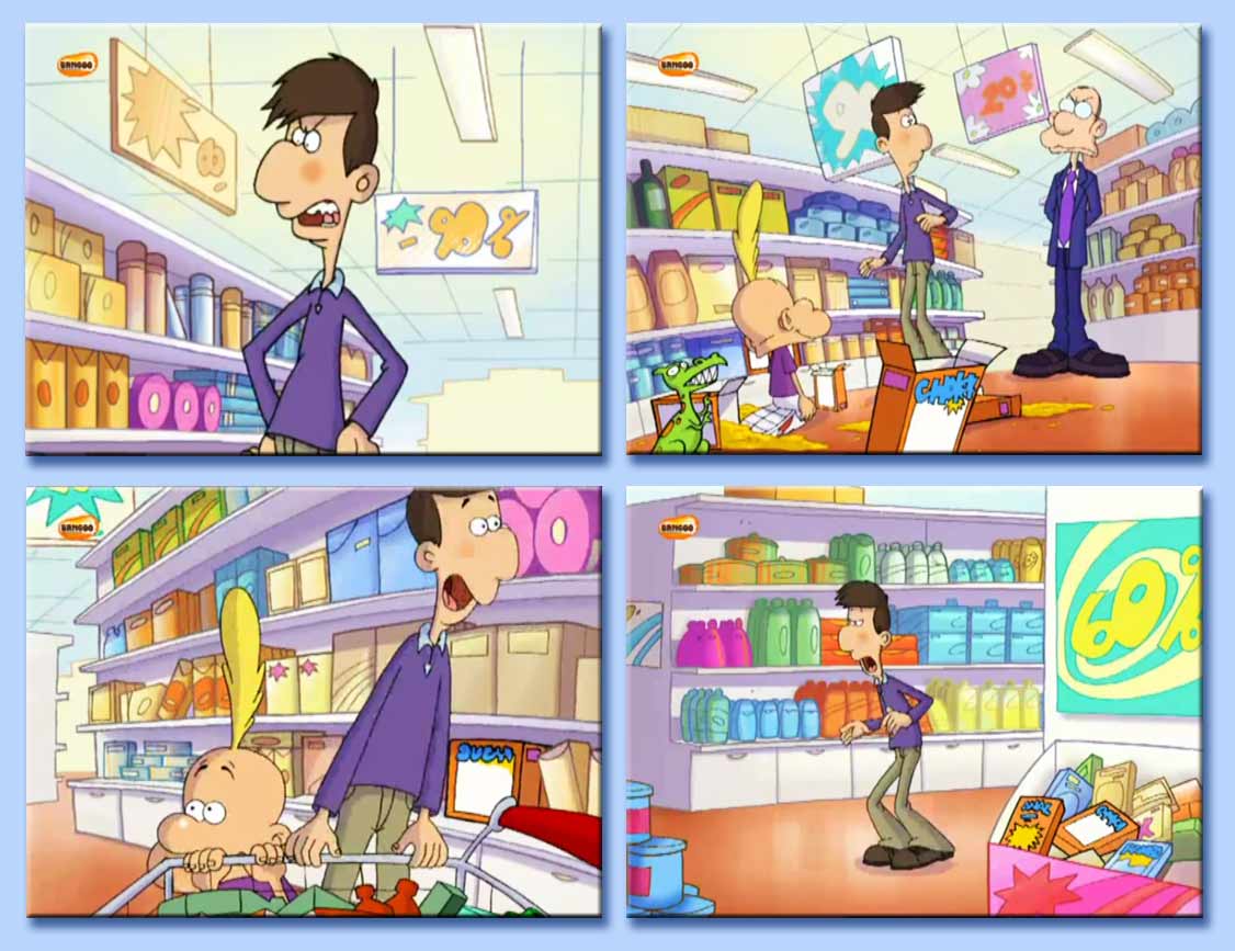 titeuf e zizie al supermercato