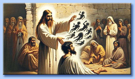 ges cristo esorcizza demoni