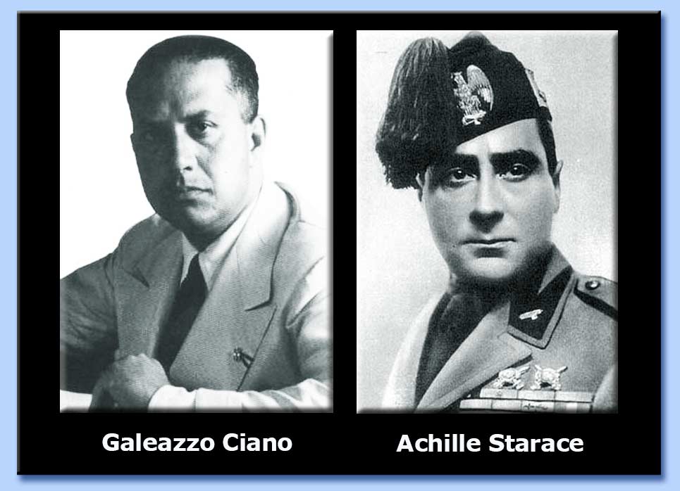 galeazzo ciano - achille starace