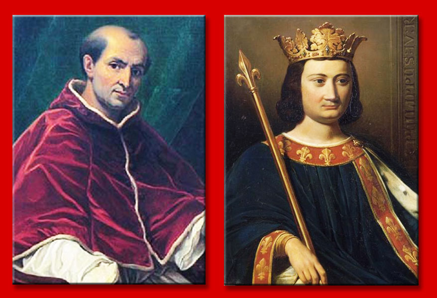 papa clemente V - re filippo il bello